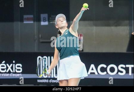 Trelaze, Bretagne, France. 2 décembre 2025. Dominika Salkova de CZE lors de l'Open d' Angers Women 2025, 02 décembre 2025 à Trelaze, France- photo Laurent Lairys (crédit image : © Laurent Lairys/ZUMA Press Wire) USAGE ÉDITORIAL SEULEMENT ! Non destiné à UN USAGE commercial ! Banque D'Images