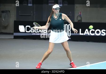 Trelaze, Bretagne, France. 2 décembre 2025. Dominika Salkova de CZE lors de l'Open d' Angers Women 2025, 02 décembre 2025 à Trelaze, France- photo Laurent Lairys (crédit image : © Laurent Lairys/ZUMA Press Wire) USAGE ÉDITORIAL SEULEMENT ! Non destiné à UN USAGE commercial ! Banque D'Images