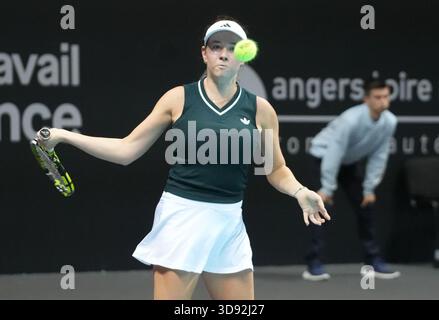 Trelaze, Bretagne, France. 2 décembre 2025. Dominika Salkova de CZE lors de l'Open d' Angers Women 2025, 02 décembre 2025 à Trelaze, France- photo Laurent Lairys (crédit image : © Laurent Lairys/ZUMA Press Wire) USAGE ÉDITORIAL SEULEMENT ! Non destiné à UN USAGE commercial ! Banque D'Images