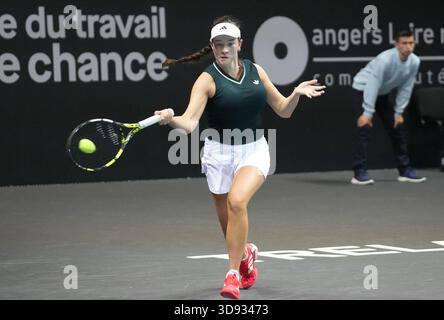 Trelaze, France. 02 décembre 2025. Dominika Salkova de CZE lors de l'Open d' Angers Women 2025, le 2 décembre 2025 à Trelaze, France. Photo de Laurent Lairys/ABACAPRESS.COM crédit : Abaca Press/Alamy Live News Banque D'Images