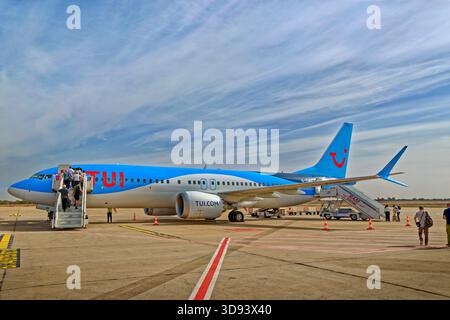 TUI Boeing 737 Max 8. Banque D'Images