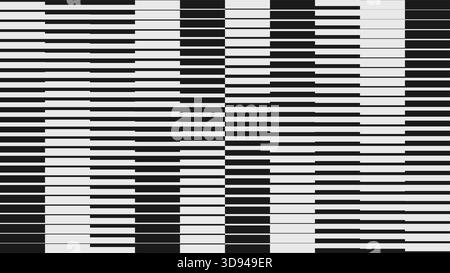 Composition moderne abstraite dans un style brutal, ornement géométrique postmoderne avec des formes simples dans des couleurs monochromes, esthétique audacieuse, dégradé dynamique Illustration de Vecteur