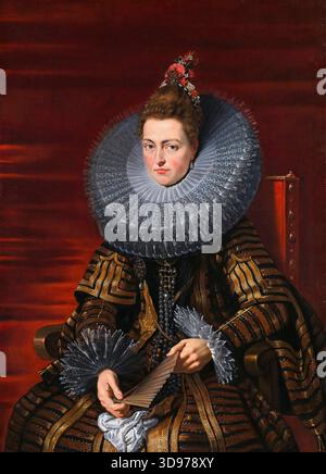 L'infante, Isabella Clara Eugenia, (1566-1633), archiduchesse d'Autriche, portrait peint à l'huile sur toile par Peter Paul Rubens (studio), vers 1615 Banque D'Images