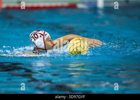 Roma, Italie. 03 décembre 2025. Sara Centanni (SIS Roma) pendant SIS Roma vs Rapallo Pallanuoto, Waterpolo Italian Serie A1 Women match à Roma, Italie, 03 décembre 2025 crédit : Agence photo indépendante/Alamy Live News Banque D'Images
