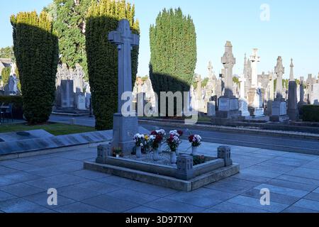 michael collins tombe dans le cimetière glasnevin dublin, république d'irlande Banque D'Images