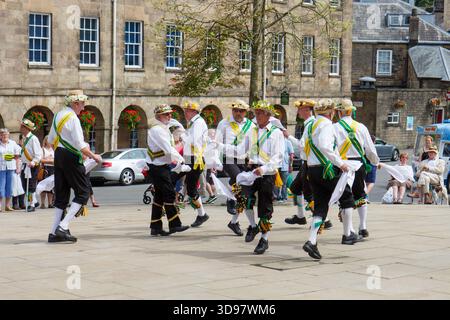Chapelle-en-le-Frith Morris danseurs au Buxton Day of Dance Banque D'Images