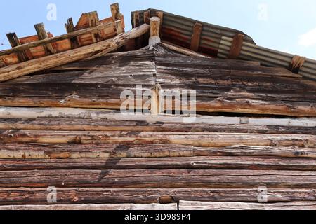 vieille cabane en bois Banque D'Images