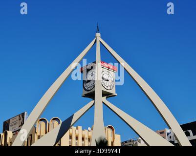 Deira Clock Tower, Dubaï, Émirat de Dubaï, Émirats arabes Unis Banque D'Images