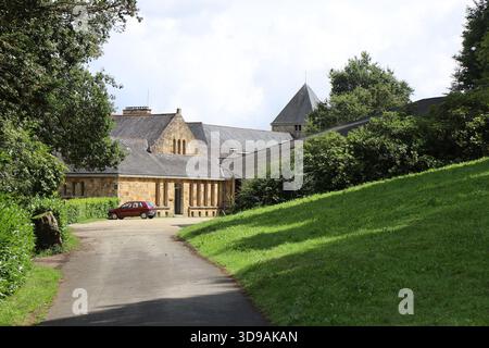 Abbaye de Saint-Guénolé, village de Landévennec, département de Finistère, Bretagne, France Banque D'Images
