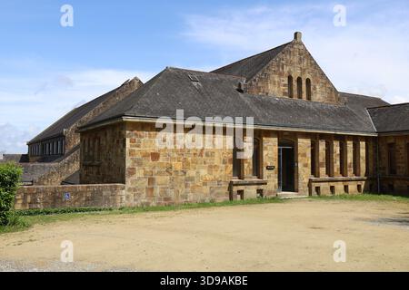Abbaye de Saint-Guénolé, village de Landévennec, département de Finistère, Bretagne, France Banque D'Images