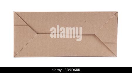 Le fond du carton sur un fond blanc Banque D'Images