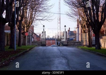 Entrée militaire de la caserne Cathal Brugha dublin, république d'irlande Banque D'Images