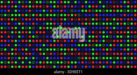 Arrière-plan sans couture de motif de points de technologie, de données et d'ingénierie Illustration de Vecteur