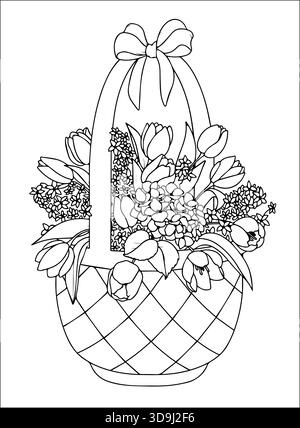 Coloriages de la Saint-Valentin Banque D'Images