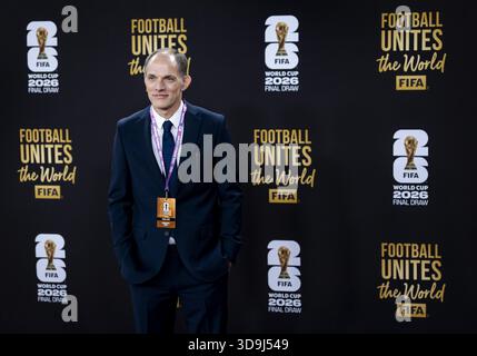 WASHINGTON - L'entraîneur de l'Angleterre Thomas Tuchel sur le tapis rouge avant le tirage au sort de la Coupe du monde 2026 aux États-Unis. ANP KOEN VAN WEEL Banque D'Images