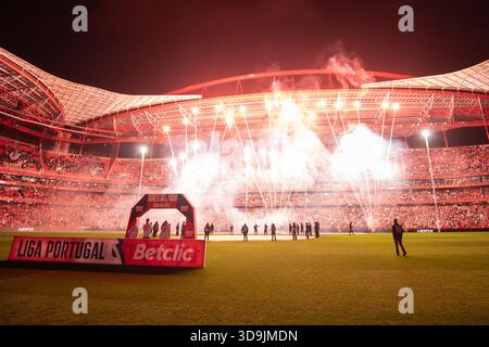 Lisbonne, Portugal. 05th Dec, 2025. 05 décembre 2025. Lisbonne, Portugal. Stade Benfica avant le début du match de la Journée 13 de Liga Portugal Betclic, SL Benfica vs Sporting CP crédit : Alexandre de Sousa/Alamy Live News Banque D'Images