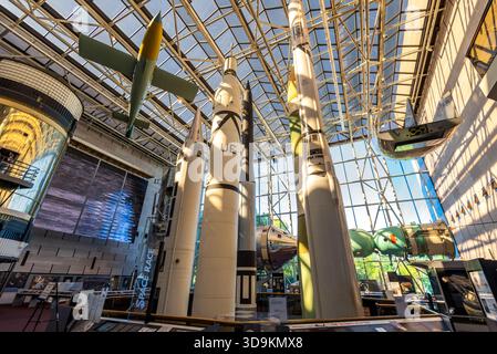 États-Unis, Washington - 20 septembre 2019. Musée national de l'Air et de l'espace de la Smithsonian institution - section course spatiale Banque D'Images