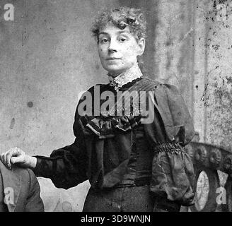 Sarah Chapman, l'une des meneuses de la grève des Bryant & May Matchgirls de 1888. Banque D'Images
