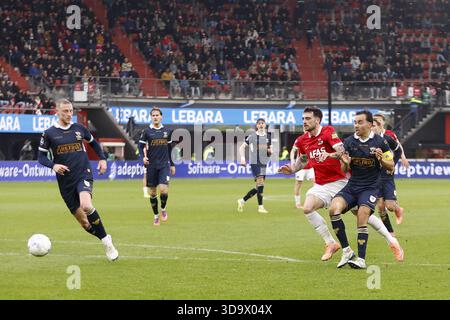 Alkmaar, pays-Bas. 07 décembre 2025. ALKMAAR, 07-12-2025, stade AFAS, saison 2025/2026, football néerlandais Eredivisie, match entre AZ et Go Ahead Eagles, photos, crédit : Pro Shots/Alamy Live News Banque D'Images