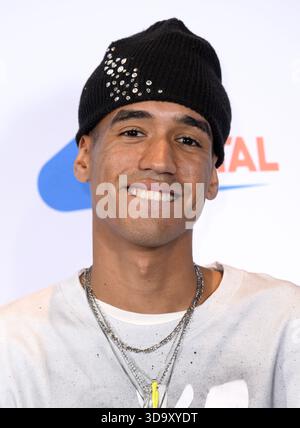 Londres, Royaume-Uni. 7 décembre 2025. WizTheMC dans les coulisses du Capital’s Jingle Bell Ball 2025, qui s’est tenu à l’O2. Crédit : Doug Peters/EMPICS/Alamy Live News Banque D'Images