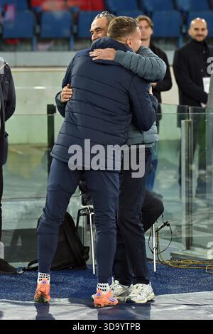 Roma, Latium. 07 décembre 2025. Ciro immobile de Bologne, Lazio entraîneur Maurizio Sarri réagit lors de la série A Enilive match entre SS Lazio v Bologna au stade olimpico à Rome 07 décembre 2025 crédit : massimo insabato/Alamy Live News Banque D'Images