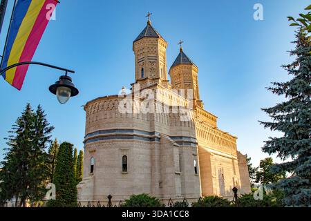Monastère orthodoxe des trois hiérarchies (Trei Ierarhi) à Iasi, monument inscrit sur la liste du patrimoine mondial de l'UNESCO. Banque D'Images