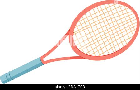 Raquette de tennis icône de dessin animé Illustration de Vecteur