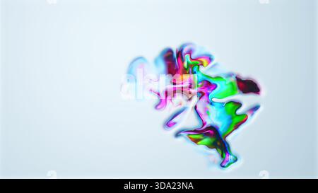 Art fluide tourbillonnant dynamique mettant en vedette un éclat de couleurs liquides éclatantes Banque D'Images