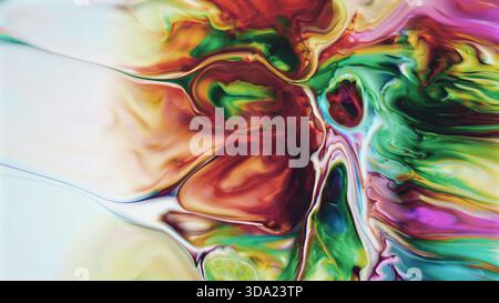Les tourbillons colorés abstraits créent un fond artistique vibrant et fluide Banque D'Images