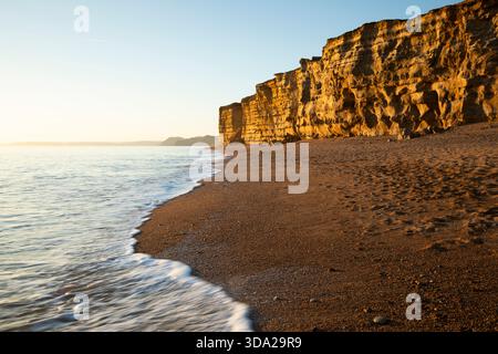Burton Cliff. Site du patrimoine mondial de la côte jurassique. Dorset, Royaume-Uni. Banque D'Images
