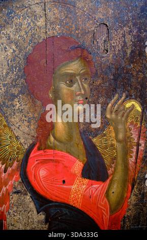 Grèce, Macédoine, Kastoria, le musée byzantin, l'archange Gabriel, 15e Banque D'Images