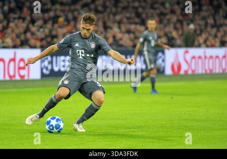 Amsterdam pays-Bas 12 décembre 2018 Ligue des Champions Ajax vs Bayern Munchen. Joshua Kimmich - Bayern. Banque D'Images