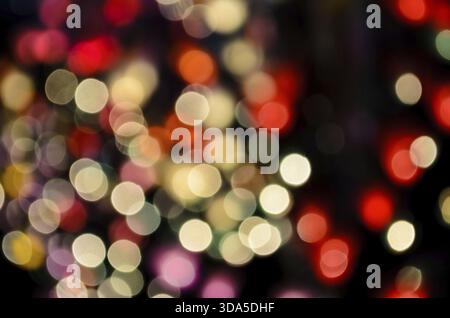 Résumé flou flou d'arrière-plan couleur des feux Banque D'Images