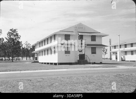 Dortoirs utilisés par les cadets à la base aérienne de Spence en mars 1959 Banque D'Images