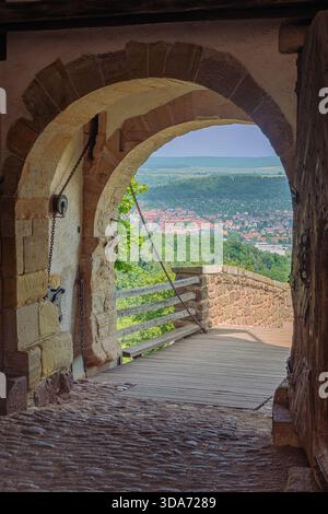 Editorial : EISENACH, THURINGE, ALLEMAGNE, 18 juin 2025 - vue d'Eisenach, depuis la sortie de la Wartburg Banque D'Images