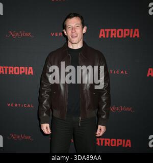 NY. 08 décembre 2025. Callum Turner aux arrivées pour ATROPIA Premiere, IFC Center, New York, NY, décembre 08, 2025. crédit : Quoin pics/Everett Collection/Alamy Live News Banque D'Images
