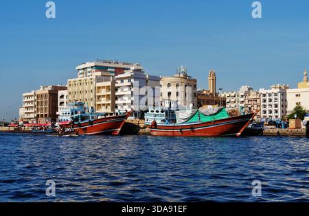 Dubai Creek, Dubaï, Émirat de Dubaï, Émirats arabes Unis Banque D'Images