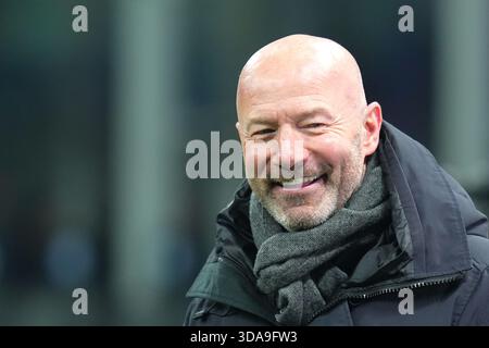 Milan, Italie. 09th Dec, 2025. Alan Shearer avant le match de football de l'UEFA Champions League entre l'Inter et Liverpool au stade San Siro de Milan, dans le nord de l'Italie - mardi 09 décembre 2025. Sport - Soccer . (Photo de Spada/LaPresse) crédit : LaPresse/Alamy Live News Banque D'Images