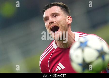 Milan, Italie. 09th Dec, 2025. Andrew Robertson de Liverpool lors du match de football de l'UEFA Champions League entre l'Inter et Liverpool au stade San Siro de Milan, dans le nord de l'Italie - mardi 09 décembre 2025. Sport - Soccer . (Photo de Spada/LaPresse) crédit : LaPresse/Alamy Live News Banque D'Images