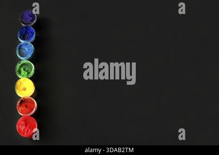 Gouache de différentes couleurs beau fonds de Banque D'Images