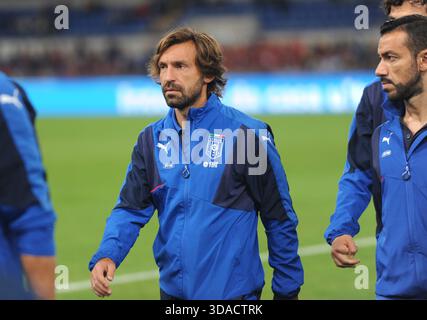 Rome Italie 13 Octobre 2015 Qualificatif de l'euro contre la Norvège Italie Andrea Pirlo Banque D'Images