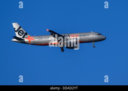 Jetstar Airlines Airbus A320 en approche finale Banque D'Images