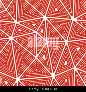Un fond géométrique avec de grands triangles avec de multiples triangles intérieurs répétés. Illustration de Vecteur