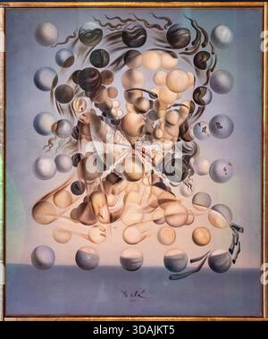 Salvador Dalí, 'Galatea des sphères de ​​the', 1951, Théâtre-Musée de Dalí, Figueres, Province de Gérone, Catalogne, Espagne Banque D'Images
