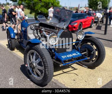 Bugatti type 35, un joyau des années 1920, exposé à Dorlisheim, berceau historique de la marque. Banque D'Images