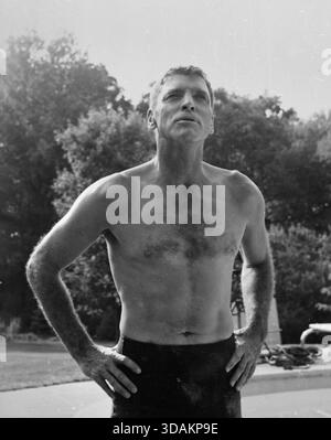 L'acteur américain Burt Lancaster dans le film The Swimmer, USA 1968 Banque D'Images