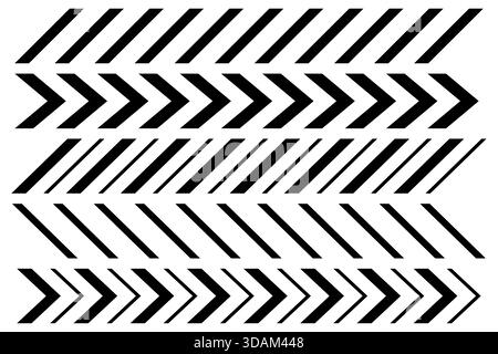 Lignes flèche zigzag chevron vitesses Illustration de Vecteur