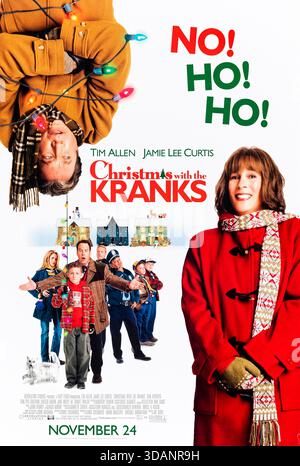 Christmas with the Kranks (2004) réalisé par Joe Roth et mettant en vedette Tim Allen, Jamie Lee Curtis et Dan Aykroyd. Quand leur fille va à l'étranger un couple décide de sauter Noël et de prendre une croisière, seulement pour se bousculer pour restaurer les vacances quand elle annonce un retour surprise. Photographie d'une affiche américaine originale de 2004 À USAGE ÉDITORIAL EXCLUSIF. Crédit : BFA / Sony Pictures release Banque D'Images