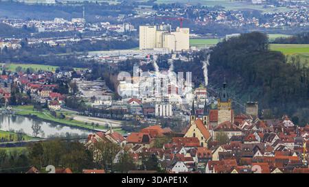 Vue sur la ville de Bad Wimpfen. La ville est connue pour sa vieille ville historique bien conservée avec de nombreuses maisons à colombages. En 2025, Bad Wimpfen a été nommé GE Banque D'Images