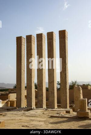 Le temple Barran alias temple de la lune, gouvernorat de Marib, Marib, Yémen Banque D'Images